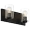 Access Lighting Oslo, 2 Light LED Vanity, Matte Black Finish, Clear Glass 62581LEDDLP-MBL/CLR - alternate 4